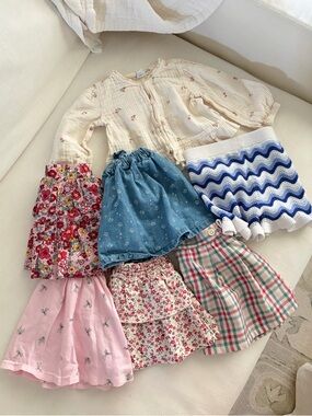 Toddler Girl Skirt / Short / Top Bundle 3T